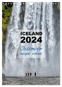 Iceland Calendar 2024 - Discover unique nature - UK Version (Wall Calendar 2024 DIN A4 portrait), CALVENDO 12 Month Wall Calendar