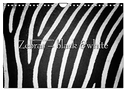 Emotionale Momente: Zebras - black & white. (Wandkalender 2024 DIN A4 quer), CALVENDO Monatskalender
