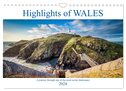 Highlights of Wales (Wall Calendar 2024 DIN A4 landscape), CALVENDO 12 Month Wall Calendar