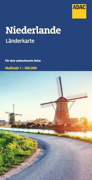 ADAC Länderkarte Niederlande 1:300.000 - Straßenkarte und Autokarte. ADAC, 2023.