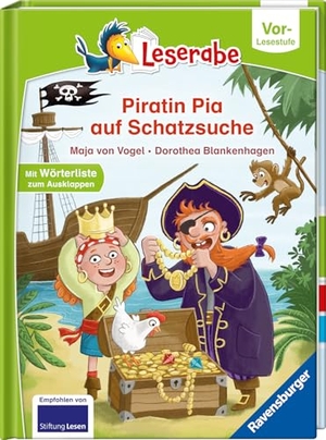 Vogel, Maja von. Leserabe Vor-Lesestufe - Piratin Pia auf Schatzsuche. Ravensburger Verlag, 2026.