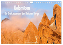 Dolomiten - Die Dreitausender der Bleichen Berge (Wandkalender 2024 DIN A4 quer), CALVENDO Monatskalender