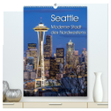 Seattle - Moderne Stadt des Nordwestens (hochwertiger Premium Wandkalender 2024 DIN A2 hoch), Kunstdruck in Hochglanz