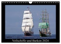 Vollschiffe und Barken 2024 (Wandkalender 2024 DIN A4 quer), CALVENDO Monatskalender