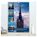 Halle/Saale - Meine Stadt im Licht (hochwertiger Premium Wandkalender 2024 DIN A2 hoch), Kunstdruck in Hochglanz