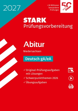 STARK Deutsch gA/eA - Abitur 2027 Niedersachsen - Prüfungsvorbereitung. Stark Verlag GmbH, 2026.