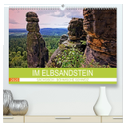 Im Elbsandstein - Sächsisch-böhmische Schweiz (hochwertiger Premium Wandkalender 2025 DIN A2 quer), Kunstdruck in Hochglanz