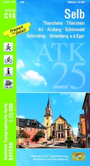 Landesamt für Digitalisierung, Breitband und Vermessung (Hrsg.). ATK25-C14 Selb (Amtliche Topographische Karte 1:25000) - Thiersheim, Thierstein, As, Arzberg, Schönwald, Schirnding, Hohenberg a.d. Eger. LDBV Bayern, 2026.