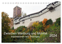 Zwischen Wartburg und Mühltal (Tischkalender 2024 DIN A5 quer), CALVENDO Monatskalender