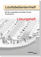 Lauttabellenlernheft (Druckschrift) (Lösungsheft)