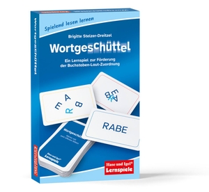 Stelzer-Dreitzel, Brigitte. Wortgeschüttel - Ein Lernspiel zur Förderung der Buchstaben-Laut-Zuordnung. Hase und Igel Verlag GmbH, 2019.