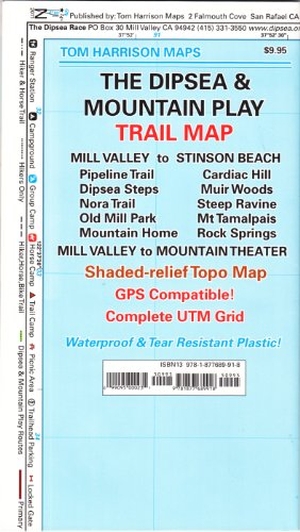 Harrison, Tom. Dipsea-Mountain Play Trail Map. Tom Harrison Maps, 2011.