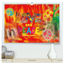 Love and Peace Liebe und Frieden (hochwertiger Premium Wandkalender 2024 DIN A2 quer), Kunstdruck in Hochglanz