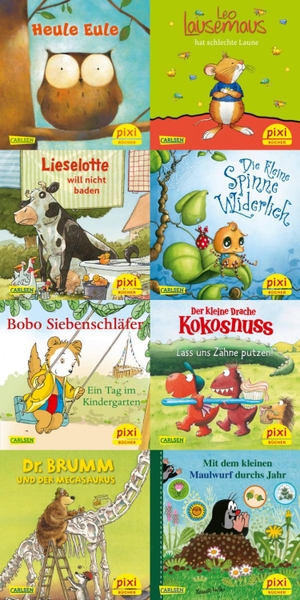 diverse. Pixi-8er-Set 297: Pixis liebste Kinderbuch-Helden (8x1 Exemplar). Carlsen Verlag GmbH, 2024.