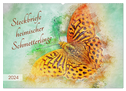 Steckbriefe heimischer Schmetterlinge (Wandkalender 2024 DIN A2 quer), CALVENDO Monatskalender