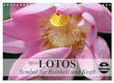 Lotos. Symbol für Reinheit und Kraft (Wandkalender 2024 DIN A4 quer), CALVENDO Monatskalender