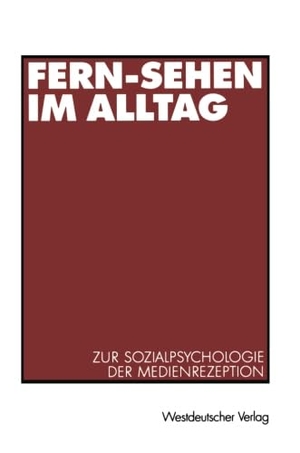 Weiß, Ralph. Fern-Sehen im Alltag - Zur Sozialpsychologie der Medienrezeption. VS Verlag für Sozialwissenschaften, 2001.