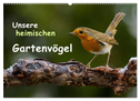 Unsere heimischen Gartenvögel (Wandkalender 2024 DIN A2 quer), CALVENDO Monatskalender
