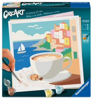 CreArt, Malen nach Zahlen Adults Trend - Cappuccino in Positano. Ravensburger Spieleverlag, 2026.