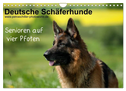 Deutsche Schäferhunde - Senioren auf vier Pfoten (Wandkalender 2024 DIN A4 quer), CALVENDO Monatskalender
