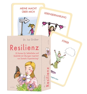 Grüber, Isa. Resilienz - 50 Karten für Selbstliebe und Stabilität mit Übungen inspiriert von Somatic Experiencing ®. Irisiana, 2024.