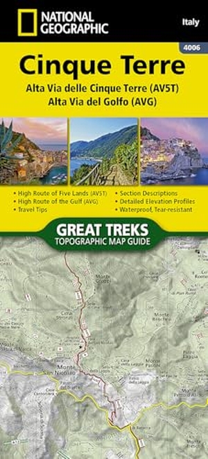 Cinque Terre High Path - 1:25000. National Geografisch Inst, 2025.
