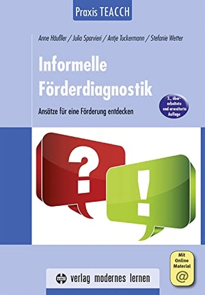 Häußler, Anne / Sparvieri, Julia et al. Praxis TEACCH: Informelle Förderdiagnostik - Ansätze für eine Förderung entdecken. Modernes Lernen Borgmann, 2020.