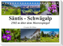 Säntis - Schwägalp (Tischkalender 2025 DIN A5 quer), CALVENDO Monatskalender