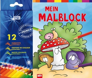 Mein Malblock - mit 12 farbintensiven Buntstiften. Neuer Favorit Verlag, 2022.