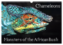 Chameleons Monsters of the African Bush (Wall Calendar 2024 DIN A3 landscape), CALVENDO 12 Month Wall Calendar