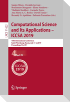 Computational Science and Its Applications ¿ ICCSA 2019