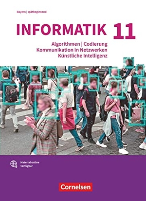 Wiedemann, Albert / Janus, Florian et al. Informatik (Oldenbourg) 11. Jahrgangsstufe - Gymnasium Bayern - Schulbuch - Algorithmen, Codierung, Kommunikation in Netzwerken, Künstliche Intelligenz - Band für spätbeginnende Informatik - Schulbuch. Oldenbourg Schulbuchverl., 2023.