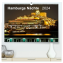 Hamburgs Nächte (hochwertiger Premium Wandkalender 2024 DIN A2 quer), Kunstdruck in Hochglanz