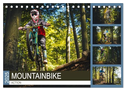 Mountainbike Action (Tischkalender 2025 DIN A5 quer), CALVENDO Monatskalender