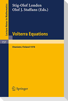 Volterra Equations