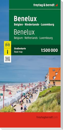 freytag & berndt Straßenkarte Benelux, Belgien - Niederlande - Luxemburg 1:500.000
