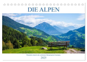 Die Alpen - Wandern durch die schönste Bergregion Europas. (Tischkalender 2025 DIN A5 quer), CALVENDO Monatskalender