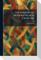 The Masters of Modern French Criticism