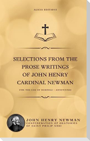 Selections from the Prose Writings of John Henry Cardinal Newman