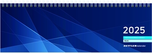 Zettler Kalender (Hrsg.). Tischquerkalender blau 2025 - 32x10,5 cm - 1 Woche auf 2 Seiten - Bürokalender mit Monatsübersichten - Stundeneinteilung 7 - 20 Uhr - 176-0015. Neumann Verlage GmbH & Co, 2024.