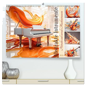 Abstrakte Instrumente (hochwertiger Premium Wandkalender 2024 DIN A2 quer), Kunstdruck in Hochglanz