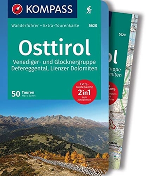 KOMPASS Wanderführer Osttirol, Venediger- und Glocknergruppe, Defereggental, Lienzer Dolomiten, 50 Touren mit Extra-Tourenkarte - GPS-Daten zum Download. Kompass Karten GmbH, 2022.