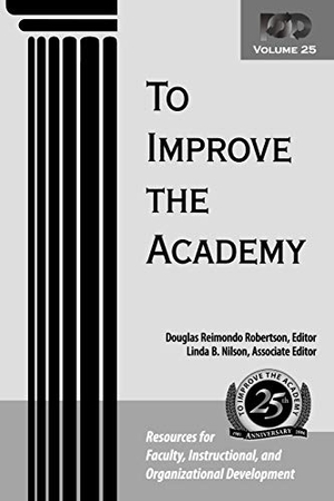 Robertson / Nilson. To Improve Academy Vol 25. John Wiley & Sons, 2006.