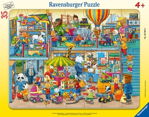Ravensburger Kinderpuzzle - 05664 Tierischer Spielzeugladen - 30-48 Teile Rahmenpuzzle für Kinder ab 4 Jahren. Ravensburger Spieleverlag, 2023.