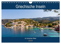 Griechische Inseln im Ionischen Meer (Wandkalender 2024 DIN A4 quer), CALVENDO Monatskalender