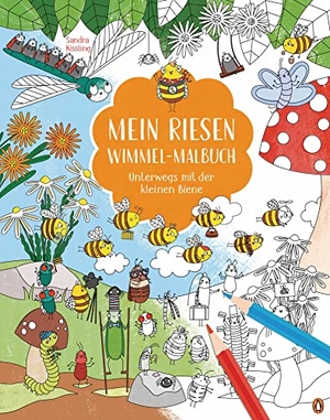 Kissling, Sandra. Mein Riesen-Wimmel-Malbuch - Unterwegs mit der kleinen Biene - Großformatiges Malbuch ab 4 Jahren. Penguin junior, 2022.