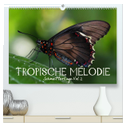 Tropische Melodie - Schmetterlinge Vol.2 (hochwertiger Premium Wandkalender 2025 DIN A2 quer), Kunstdruck in Hochglanz