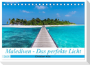 Malediven - Das perfekte Licht (Tischkalender 2025 DIN A5 quer), CALVENDO Monatskalender