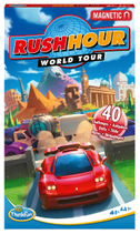 ThinkFun - 76544 - Rush Hour World Tour - Das magnetische Reise-Knobelspiel. Perfekt für die Reise und als Geschenk!
