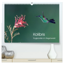 Kolibris - Flugkünstler im Regenwald (hochwertiger Premium Wandkalender 2024 DIN A2 quer), Kunstdruck in Hochglanz